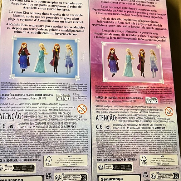 Frozen Elsa and Anna Mattell Doll Set New - Picture 2 of 4
